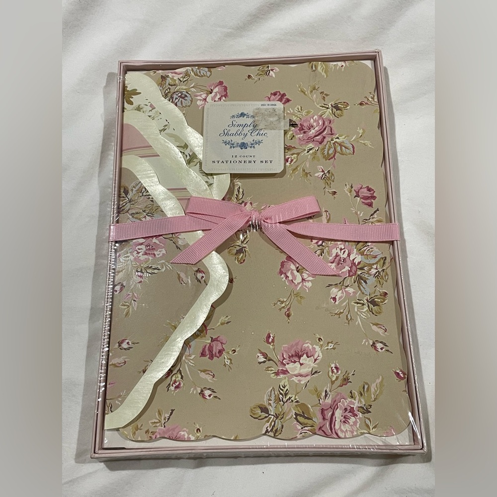 Vintage Simply Shabby Chic Floral Castle Collection Stationary Set~NIP